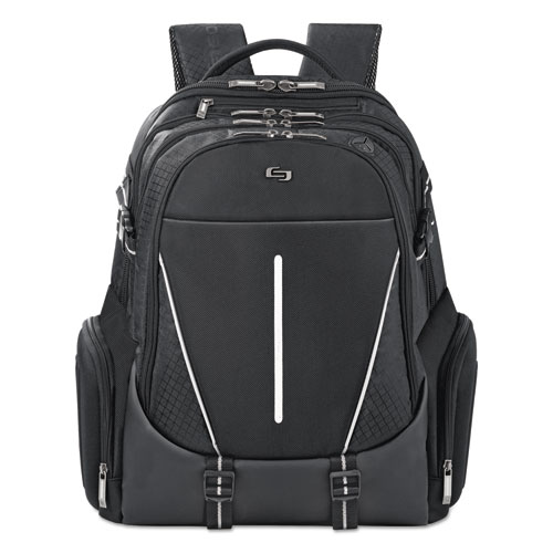 Laptop Backpack, 12-1/2"x6"x19", Black