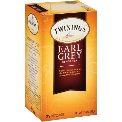 Twinings Earl Grey Black Tea, 1.76oz., 25/BX, YW