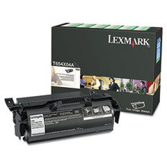 Genuine OEM Lexmark T654X04A Extra Hi-Yield Black Return Program Print Cartridge