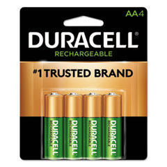 Rechargeable Batteries, w/Duralock, AA, 4/PK, Ast