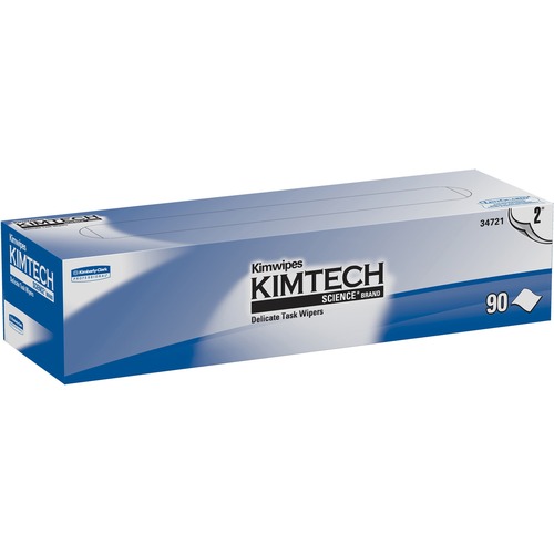KimTech Science Wipes, 2-Ply, 90/BX, White
