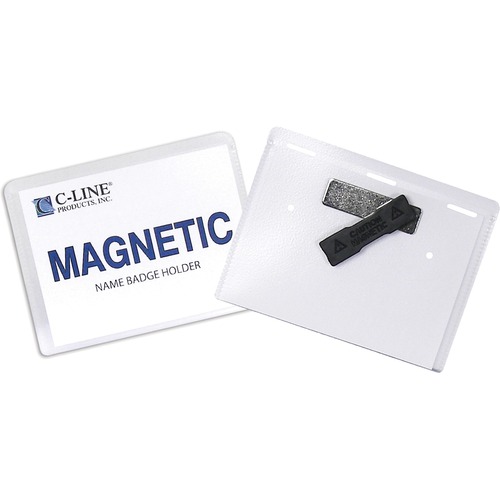 Name Badge Holder Kit, Top Load, 3"x4", 20/BX, Clear