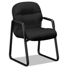 The HON Company  Guest Chair, Sled Base, 23-1/4"x27-3/4"x36", CU Black