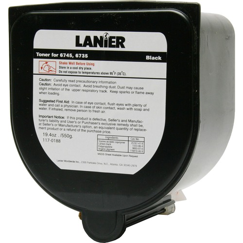 Genuine OEM Lanier 117-0188 Black Copier Toner (18750 page yield)
