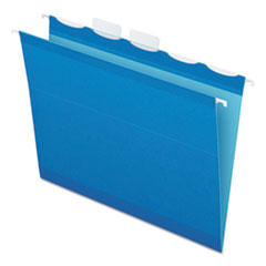 Pendaflex  Hanging File Folder, Letter, 1/5 Cut, 25/BX, Blue