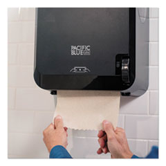 Paper Towel Dispenser, Mechanical, 12-9/10"Wx9"Dx16"H, Black