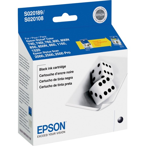Genuine OEM Epson S189108 Black Inkjet Cartridge