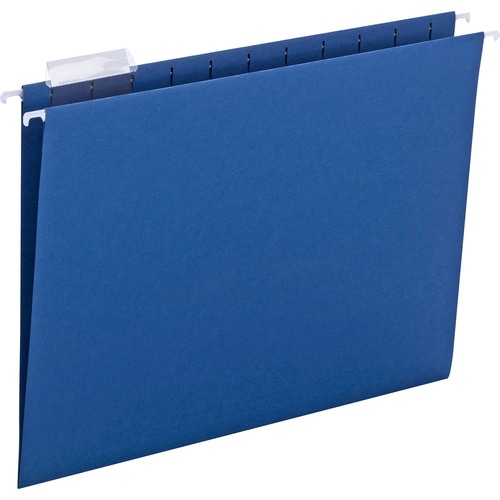 Hanging Folder, 1/5 Tab Cut, Letter Size, Navy Blue