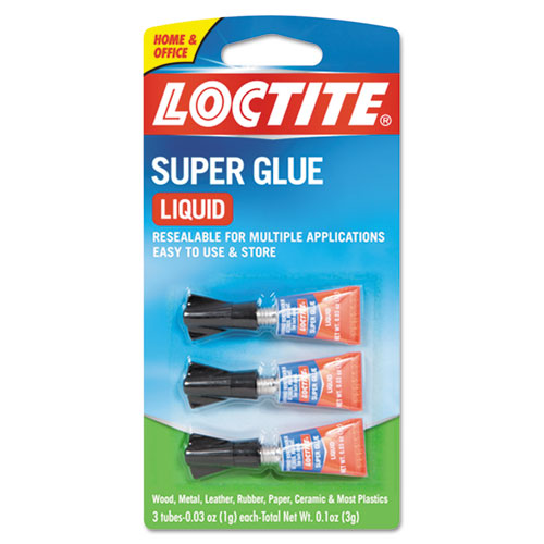 Super Glue, 3g, 3/Pack, Clear