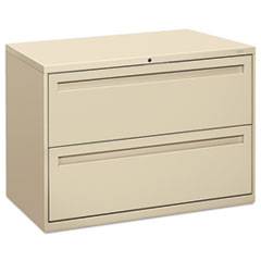 2-Drawer Lateral File, 42"x19-1/4"x28-3/8", Putty