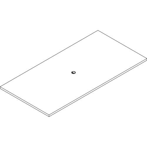 Lorell  Tabletop, Rectangular, Modular, 96"x48"x1-1/2", Mahogany