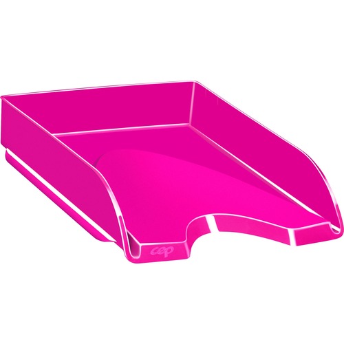 CEP  Letter Tray,Stackable,10-1/10"Wx13-7/10"Lx2-3/5"L,PrettyPink