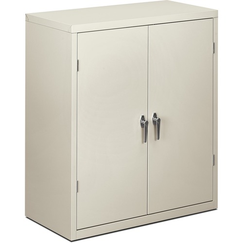 Storage Cabinet, 2 Shelves, 36"x18-1/4"x41-3/4", Light Gray
