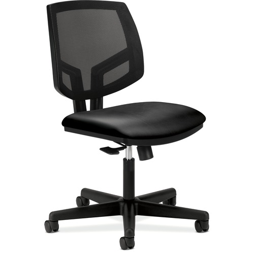 Mesh Task Chairs, Tilt,25-3/4"x25-3/4"x38-3/4",BK Leather