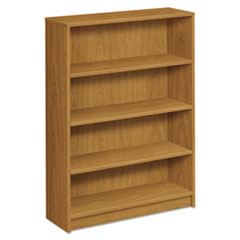 4-Shelf Bookcase, 3 Adj., 36"x11-1/2"x48-3/4", Harvest