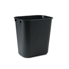Rectangular Wastebasket,13 Qt,8-1/4"x11-3/8"x12-1/5",Black