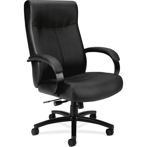 Big/Tall High-Back Chair, 28"x31-3/4"x45-1/4",BK Leather