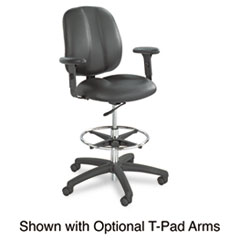 Extended Height Chair, Ajustable26"x26"x44-1/2"x54"BK/Vinyl