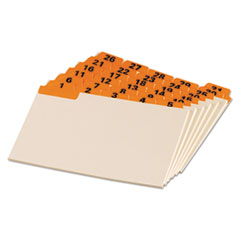 Laminated Tab Index Card Guides, Daily, 