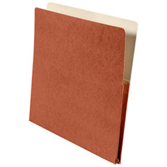 File Jackets, 7/8" Capacity, 2 Ply, Letter, 75/BX,Red