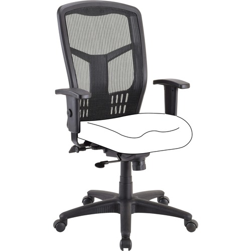 Lorell  Chair Frame, High-Back, 28-1/2"x28-1/2"x45", Black