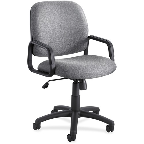 Safco  Managers High Back Chair, 24"x24"x35-1/2"-39-1/2", Gray