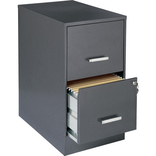 Steel SOHO 2-Dr File Cabinet, 14-1/4"x22"x26-11/16, MC/CCL