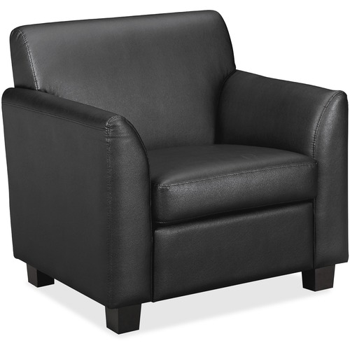 Tailored Club Chair, 33"x28-3/4"x32", Black