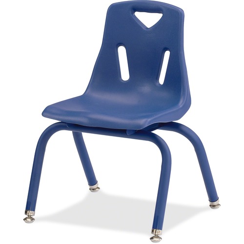 Stacking Chair, 15-1/2"x151-1/2"x20", Bl