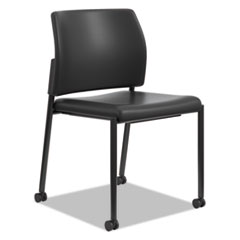 The HON Company  Guest Chair, Armless, 23-1/2"x22-1/4"x31-1/2", 2/CT, Black