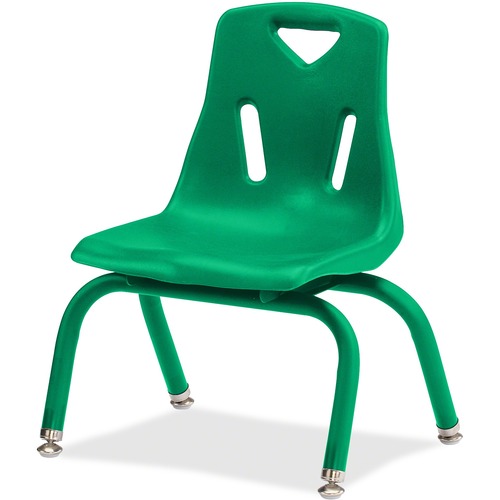 Plastic Stacking Chairs, 10" H, Green