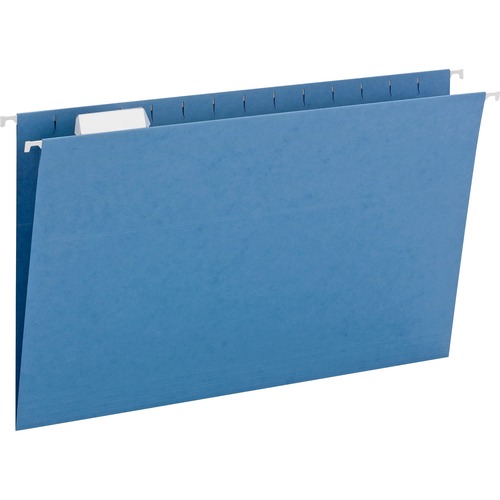 Colored Hanging Folders, 1/5 Tab Cut, Lgl, 25/BX, Blue