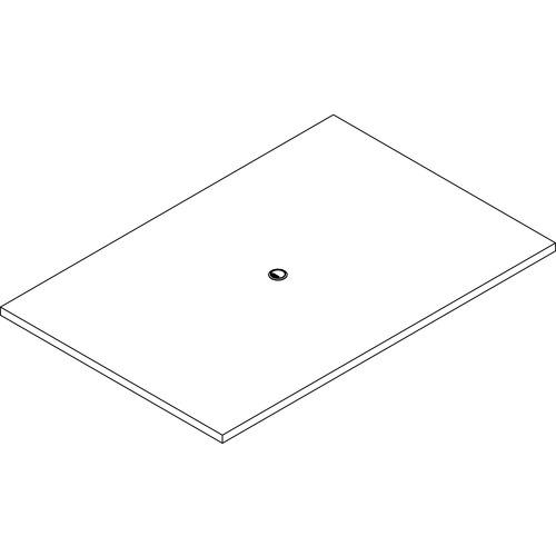 Lorell  Tabletop, Rectangular, Modular, 72"x48"x1-1/2", Mahogany