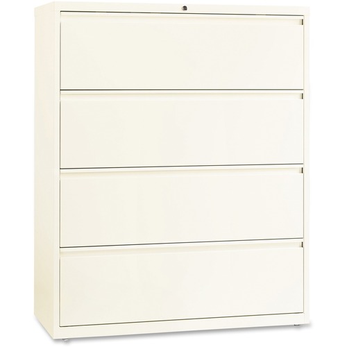 Lorell  Lateral File, 4-Drawer, 42"x52-1/2"x184", Cloud