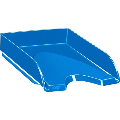 CEP  Letter Tray,Stackable,10-1/10"Wx13-7/10"Lx2-3/5"L,Ocean Blue