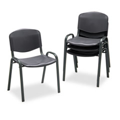 Stack Chair, 21-1/4"x17-3/4"x30-1/2", 4/CT, Black