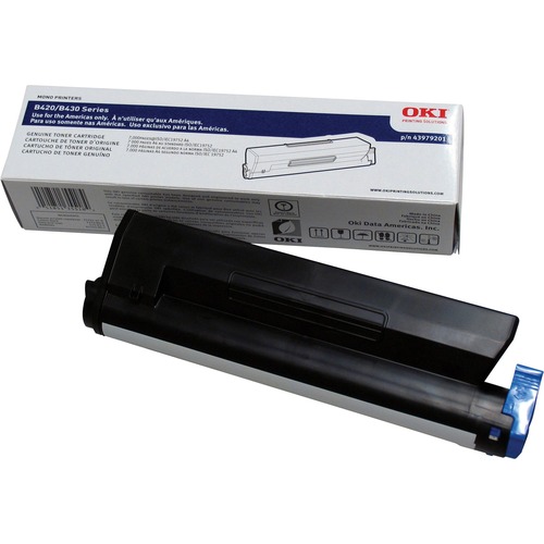 Genuine OEM Okidata 43979201 High Yield Black Laser Toner Cartridge (7000 page yield)