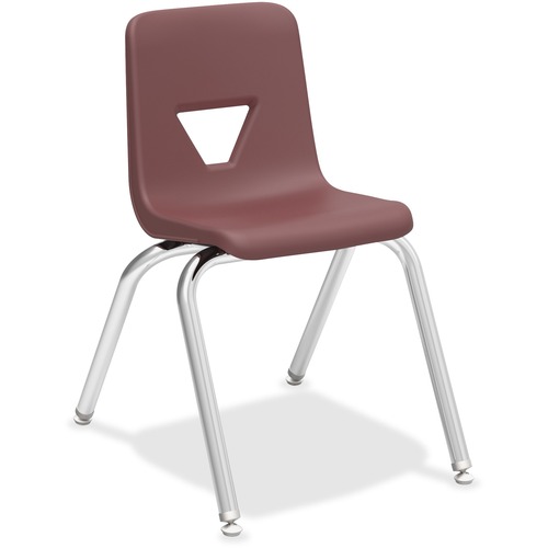 Lorell  Student Chairs, Stacking, 15-7/8"x20-1/2"x27", 4/CT, BY