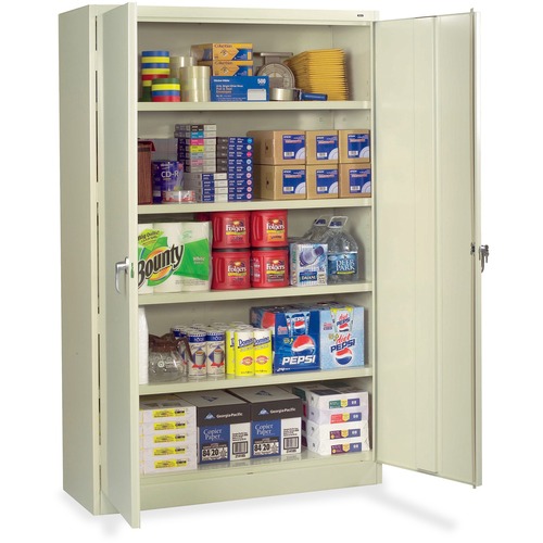 Tennsco Corp.  High Storage Cabinet, Jumbo, 48"x18"x78", Putty