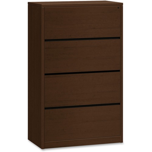 The HON Company  4-Drawer Lateral File, 36"x20"x59", Mocha