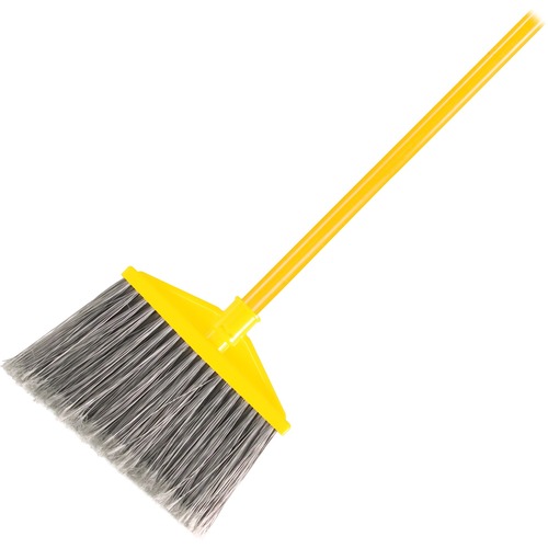 Angle Broom,Regular,Stain Resistant Bristles,10-1/2" W,Gray