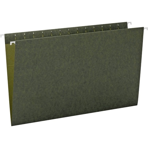 Hanging Folders Without Tabs, Legal 25/BX, Standard Green