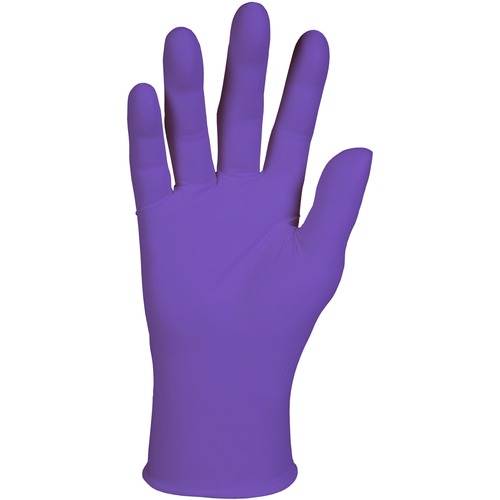 Powder-Free Exam Gloves, Non-Latex, X-Large, 90/BX, Purple