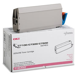 Genuine OEM Okidata 41963002 (Type C4) Magenta Laser/Fax Toner