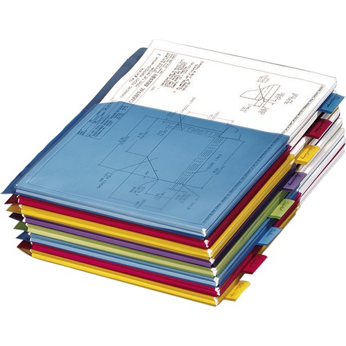 Dividers, Expanding Pocket, 8-Tab, 11"x8-1/2", Multicolor