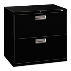 The HON Company  2 Drawer Lateral File, W/Lock, 30"x19-1/4"x28-3/8", Black