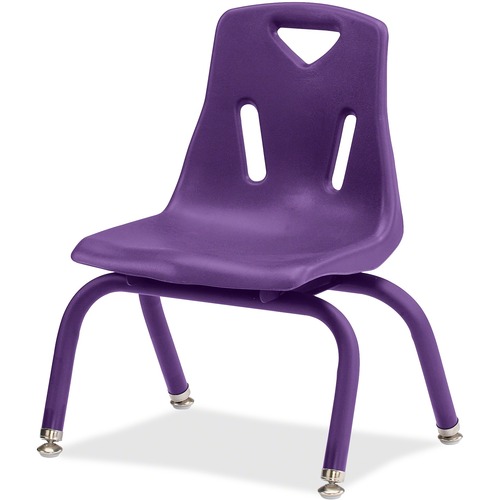 Plastic Stacking Chairs, 10" H, Purple