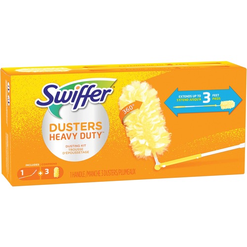 Swiffer Duster Extender Kit, Unscented, Yellow