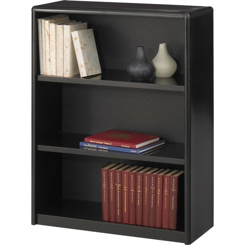 3 Shelf Bookcase, 31-3/4"Wx13-1/2"Dx41"H, Black