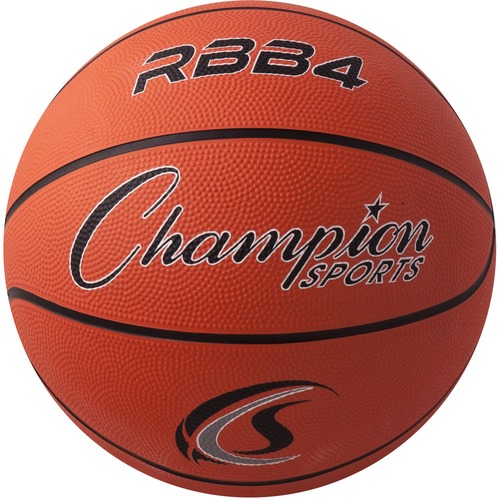 Intermediate Rubber Basketball, 2-Ply, 28.5" D, Orange